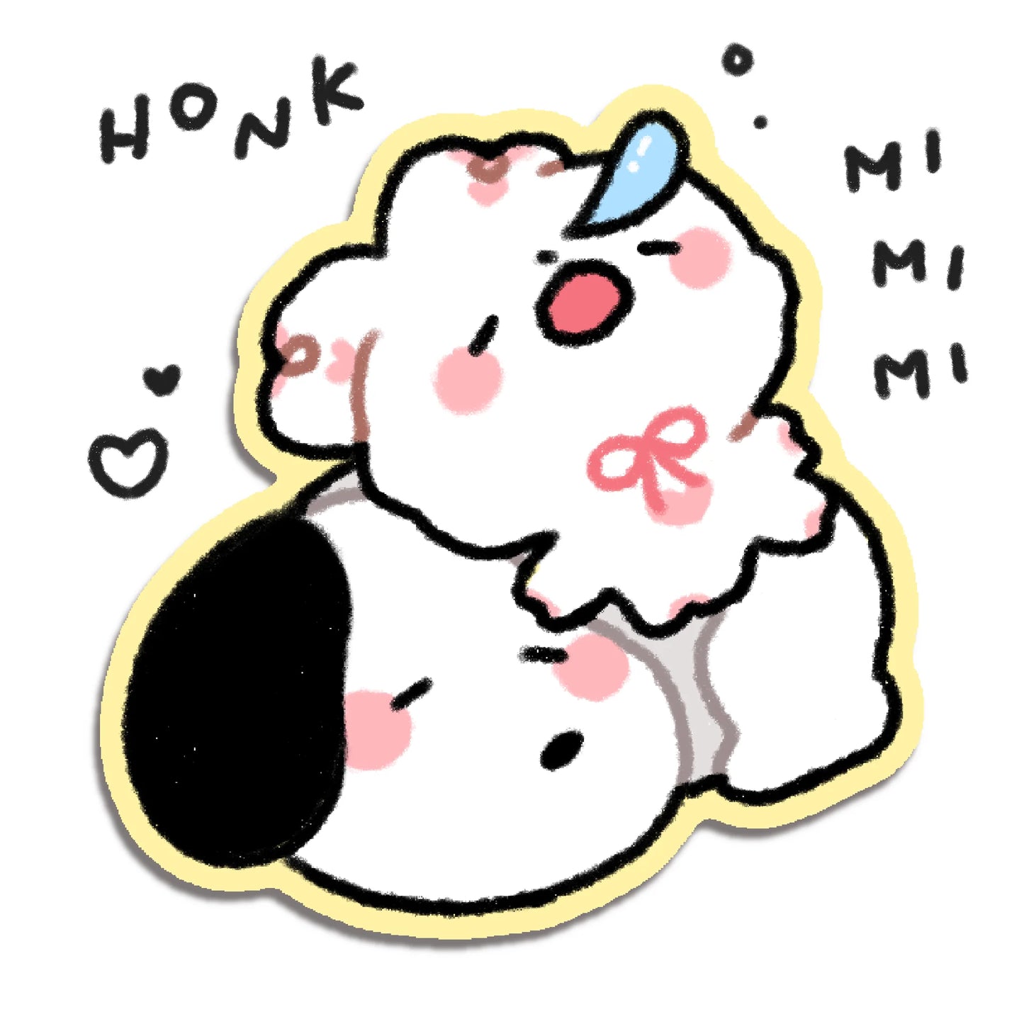 Bunhiry Snoopy Sleeping Sticker