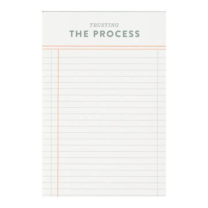 Trusting the Process Notepad