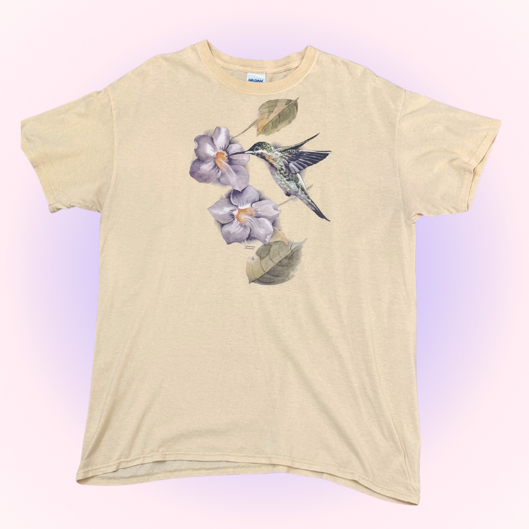 Hummingbird with Flowers T-Shirt
