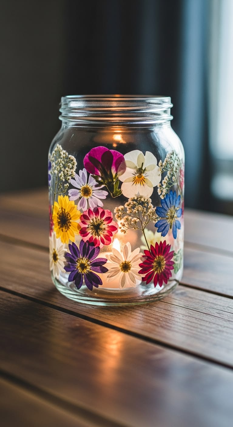 4/15 PRESSED FLOWER MASON JAR WORKSHOP