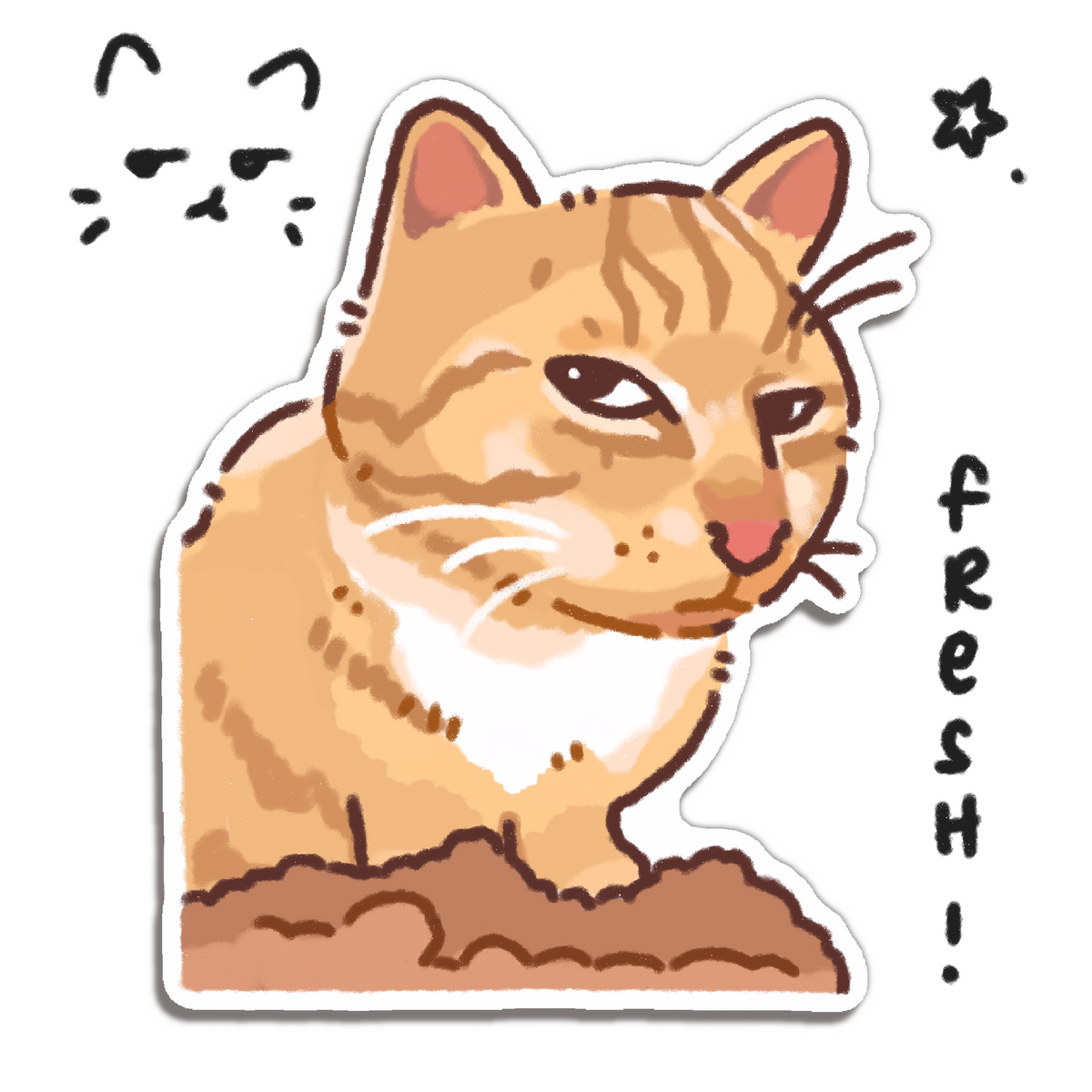 mr.fresh bunhiry sticker