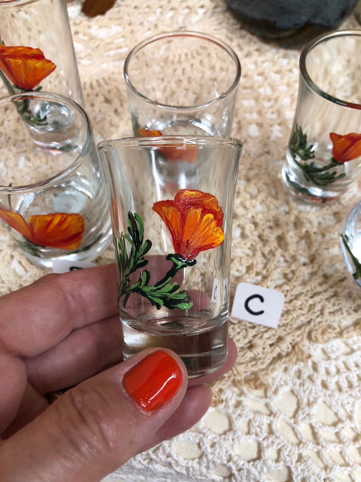 9/8 PAINTING SHOT GLASSES WORKSHOP