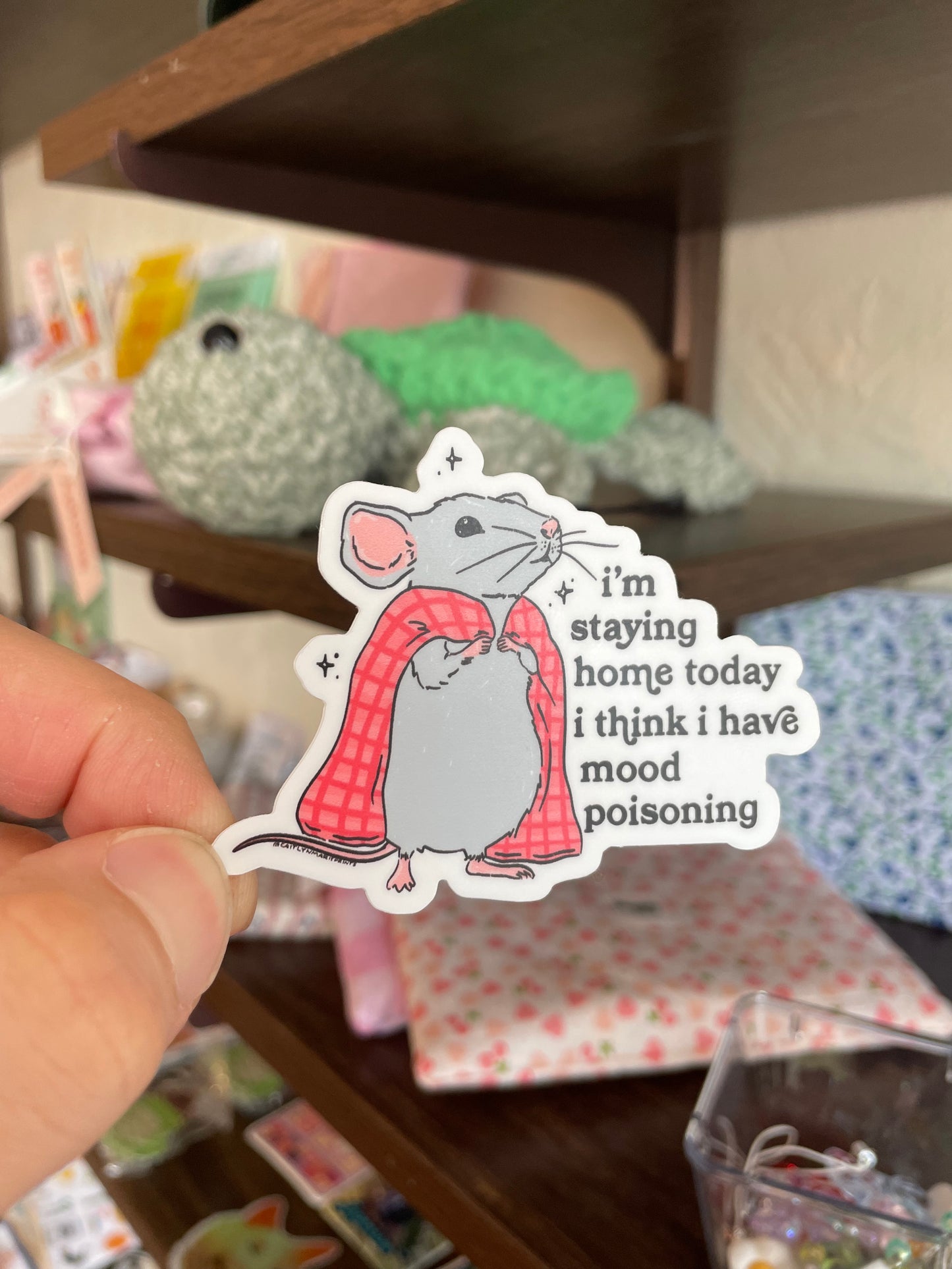 Mood Poisoning Mouse Sticker