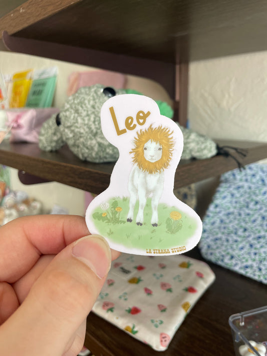 Leo Sheep Lion Sticker