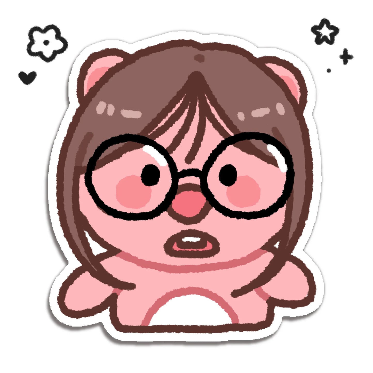 Loopy Hair and Bangs Sticker
