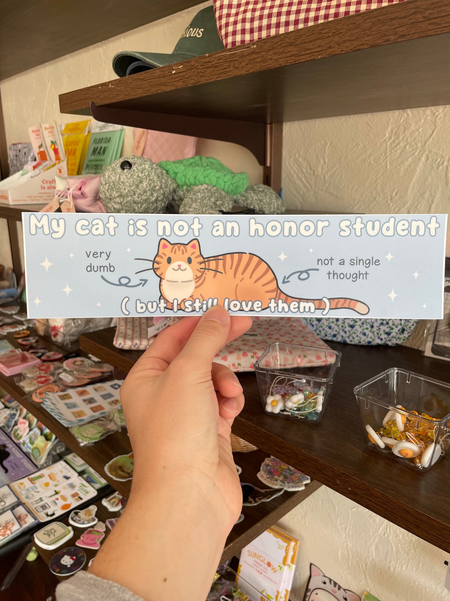 Blue "Honor Student" Bumper Sticker