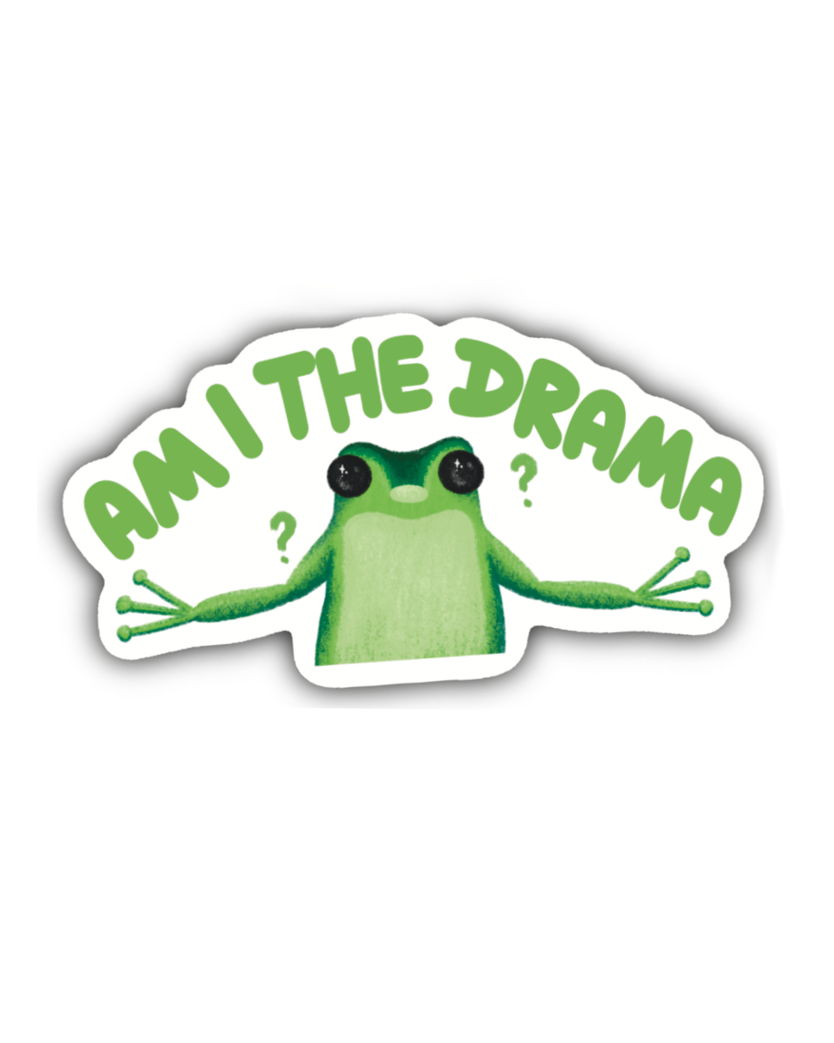 FRANKEE Frog: Drama Sticker