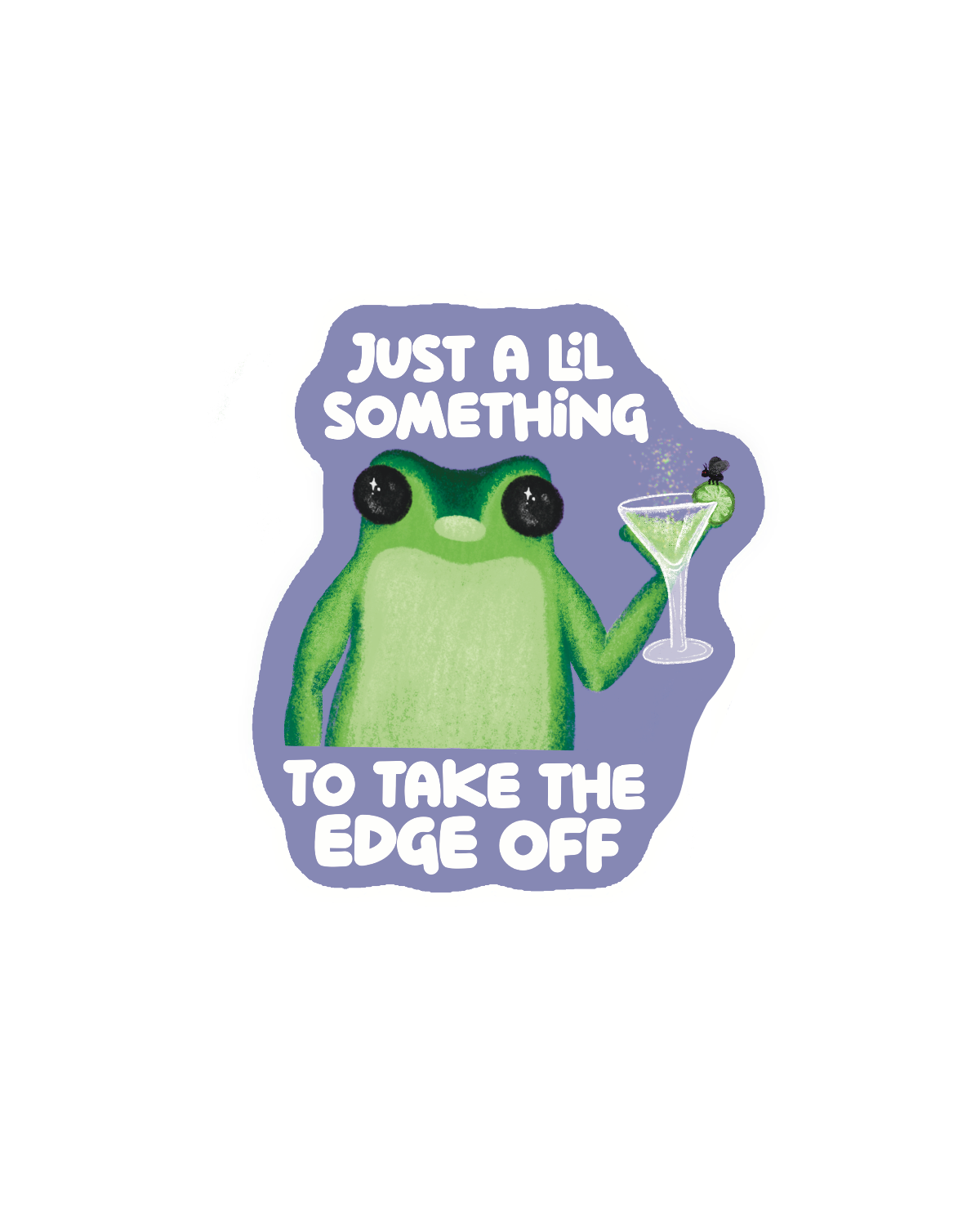 FRANKEE Frog: Edge Off Sticker