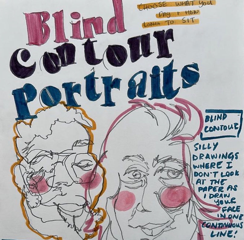 BLIND CONTOUR DRAWING WORKSHOP