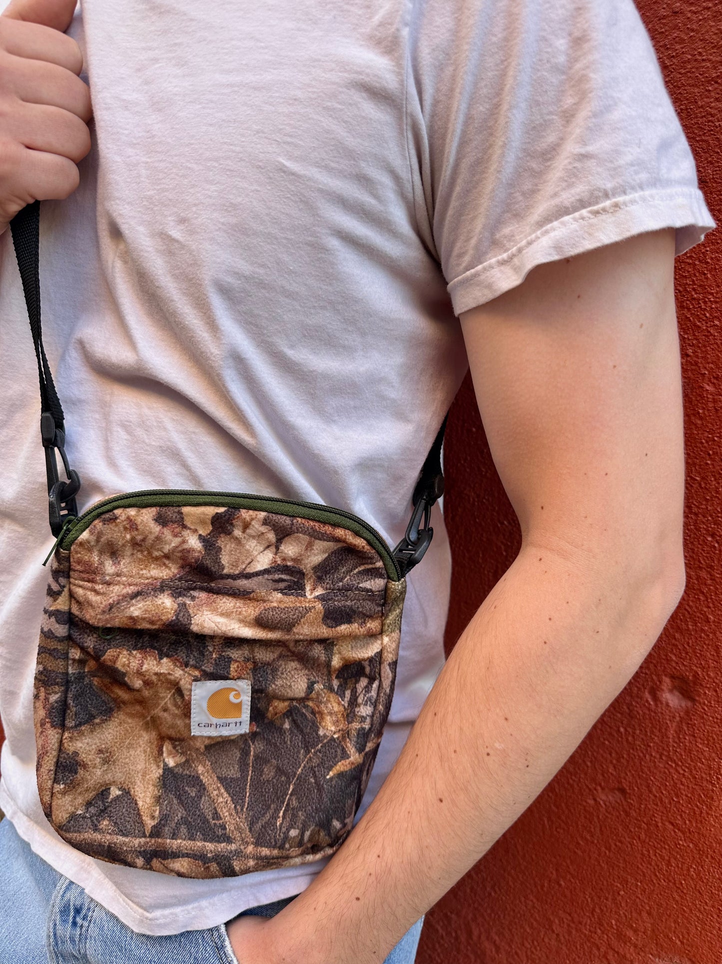 Oval Leaf Camo Crossbody Bag