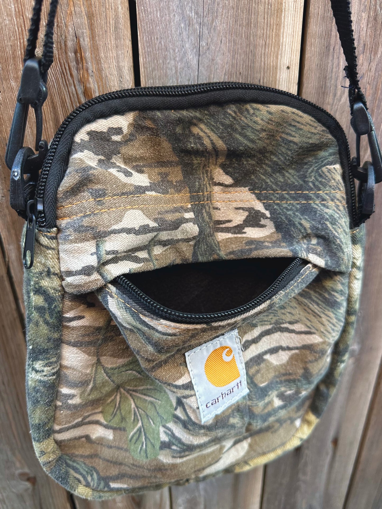 Oval Leaf Camo Crossbody Bag