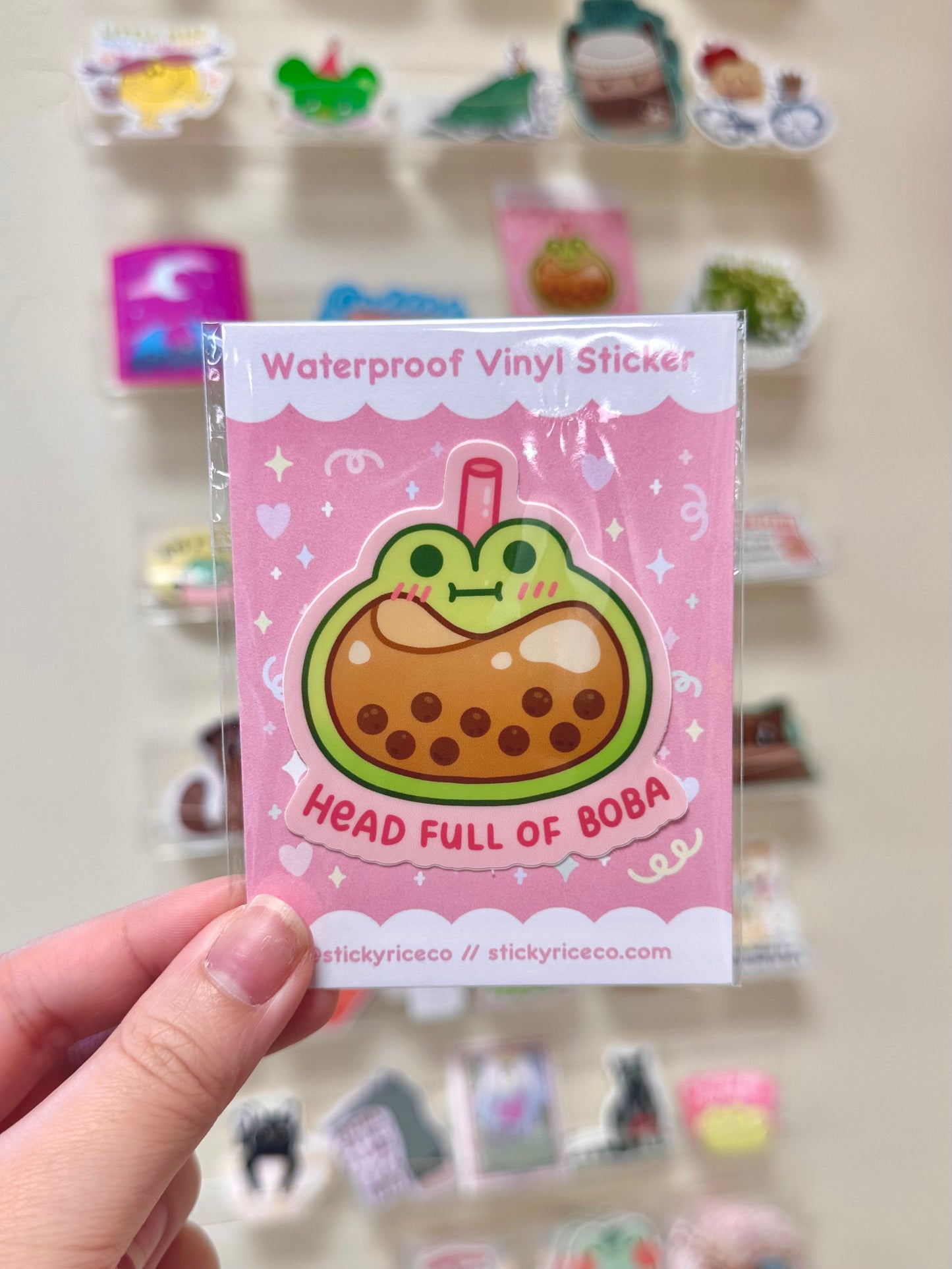 Head Full Of Boba Sticker