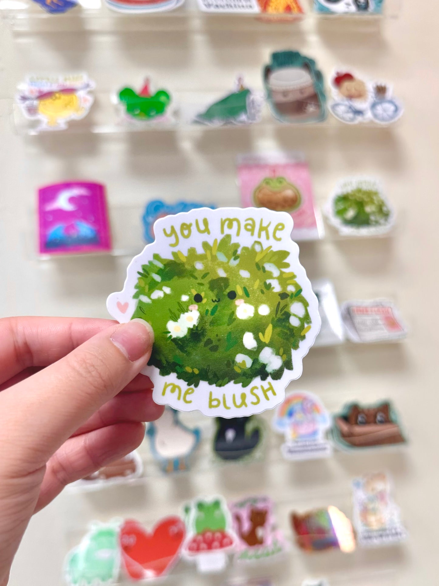 You Make Me Blush Sticker