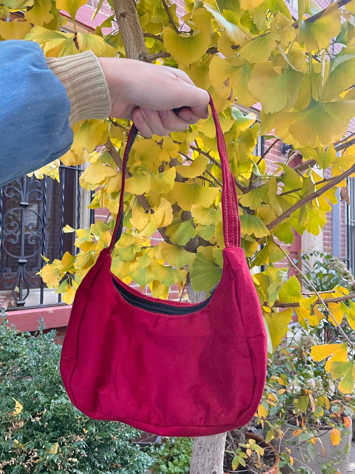 Red Crescent Shoulder Bag