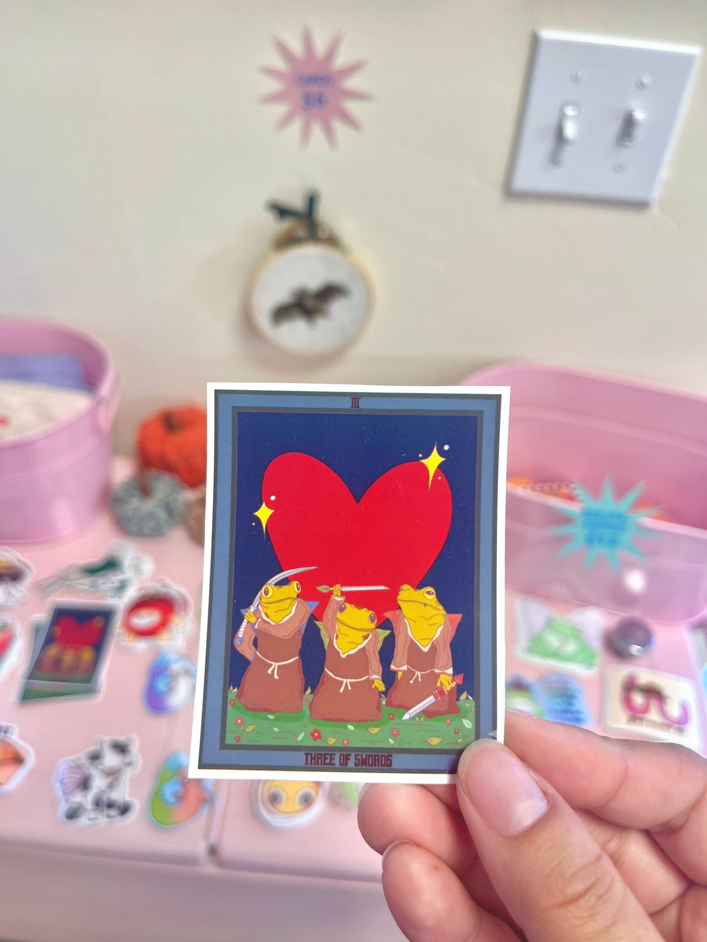 Three of Swords Sticker