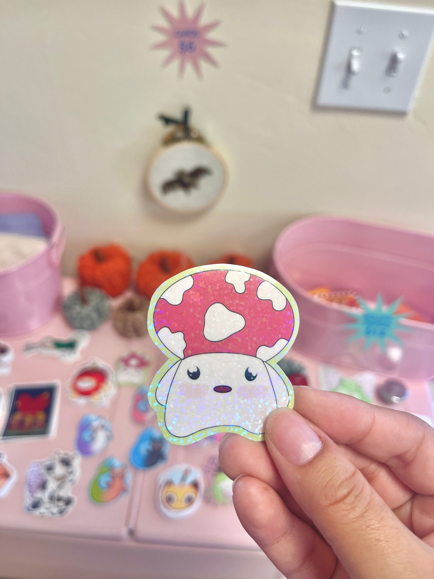 Shiny Mushroom Sticker