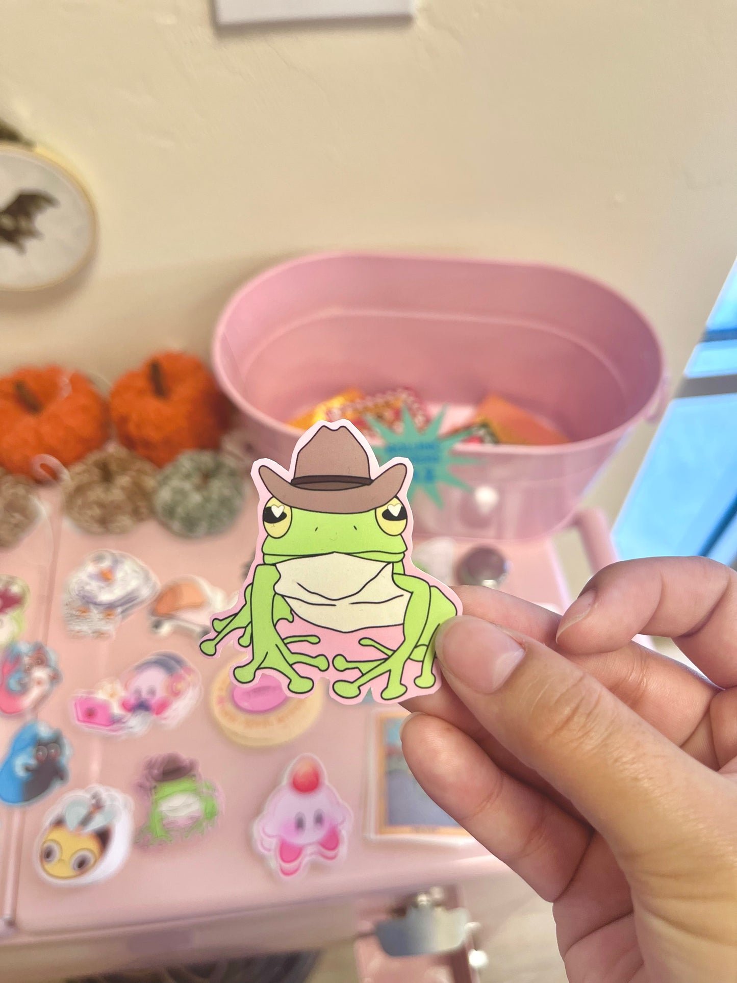 Frog Cowboy Sticker