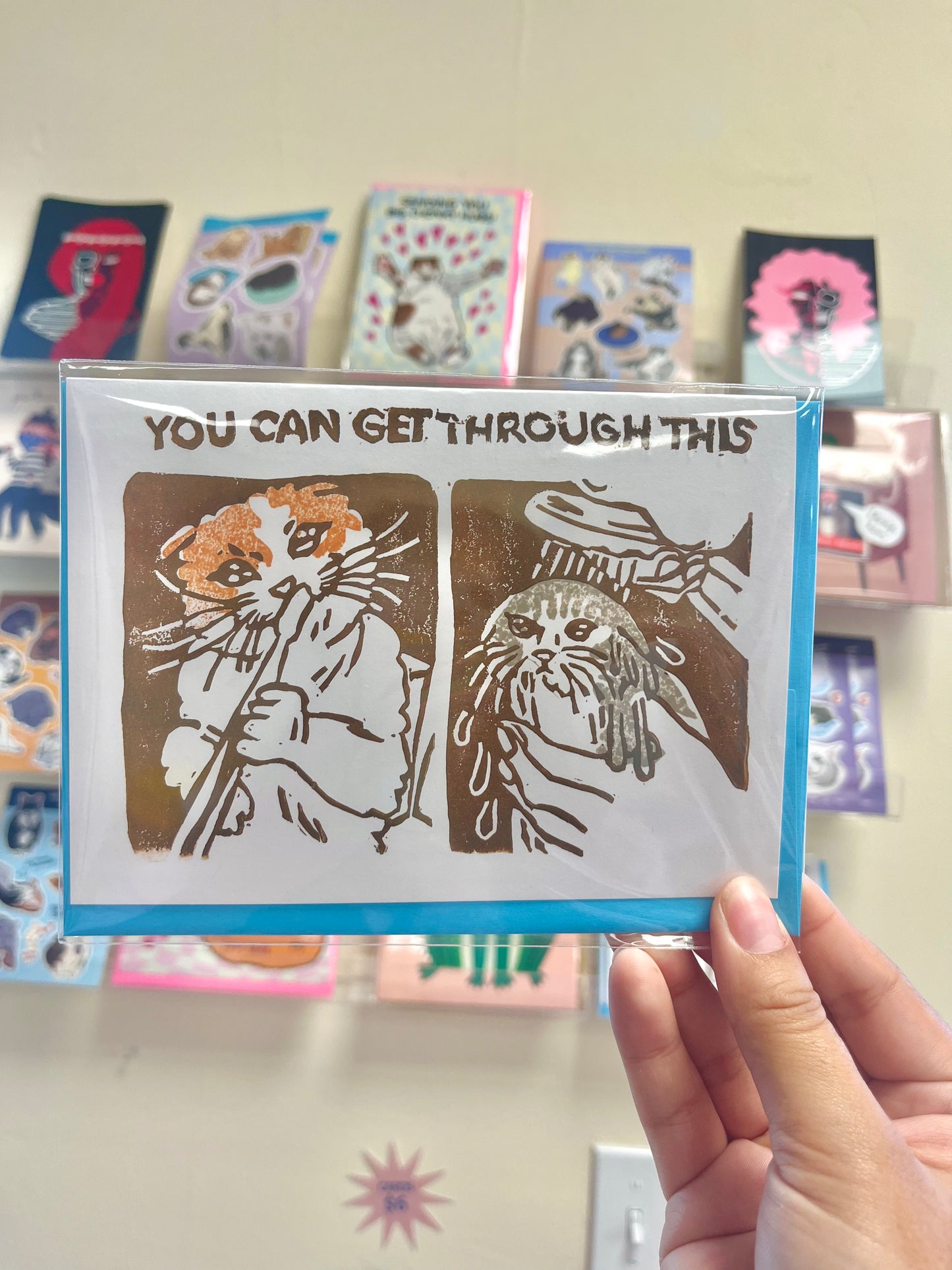 You Can Get Through This Cat Card