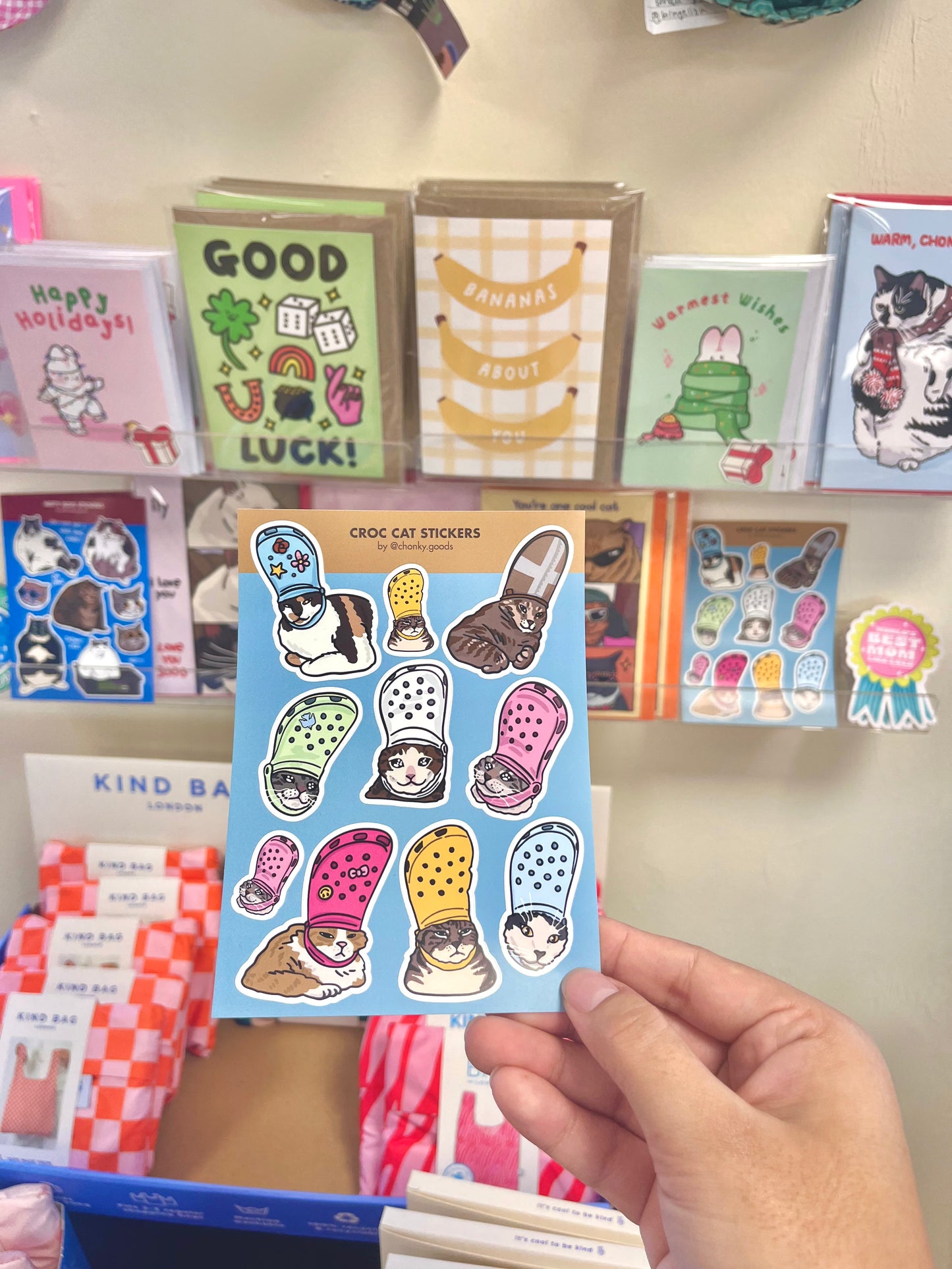 Croc Cat Sticker Sheet