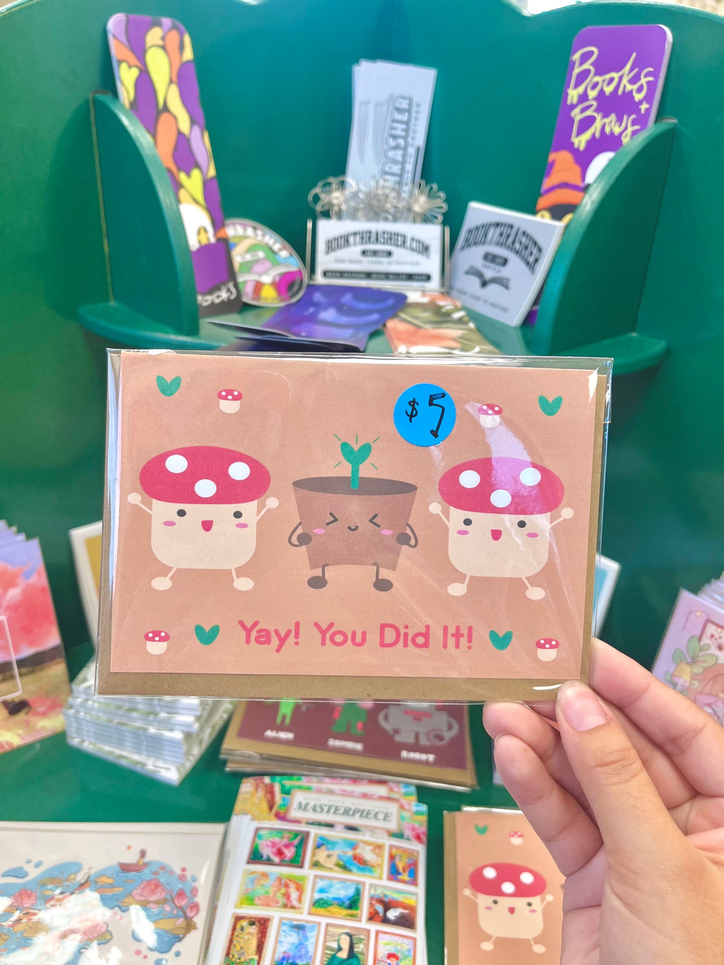 Yay! You Did It! Mushroom Card