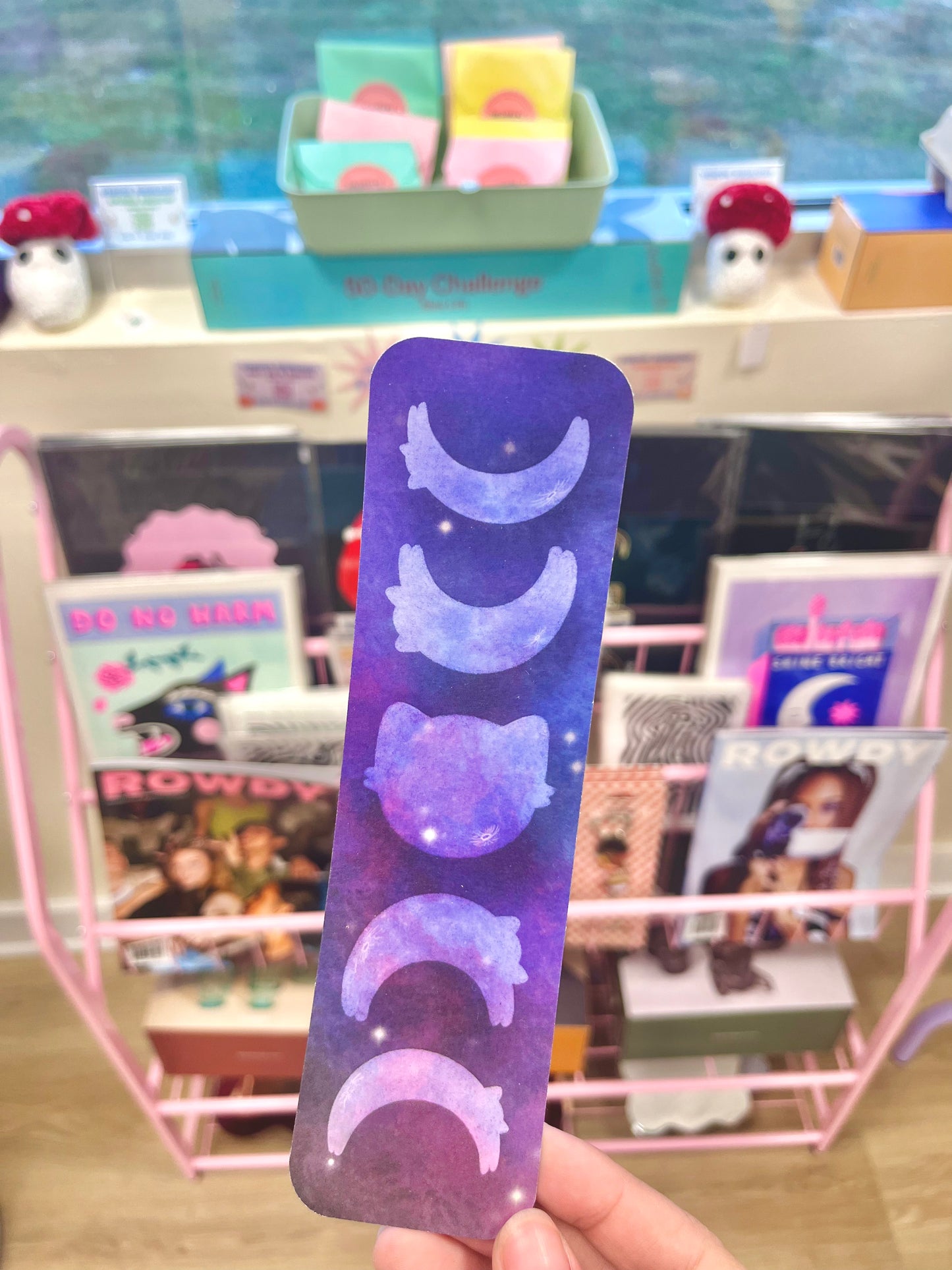 Cat Phases Bookmark