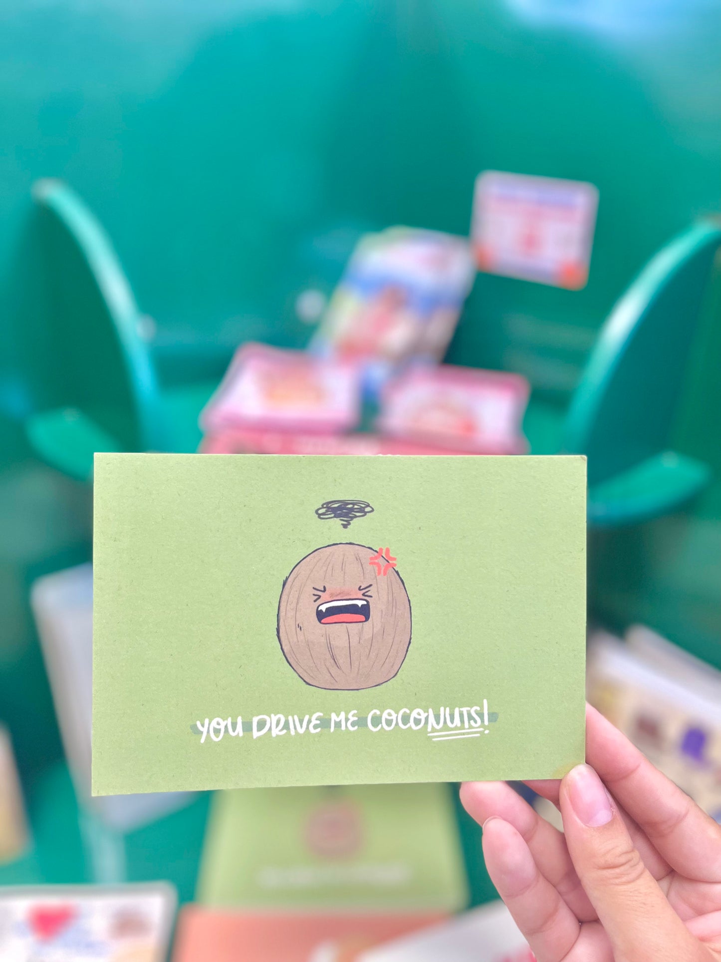 You Drive Me Coconuts Postcard