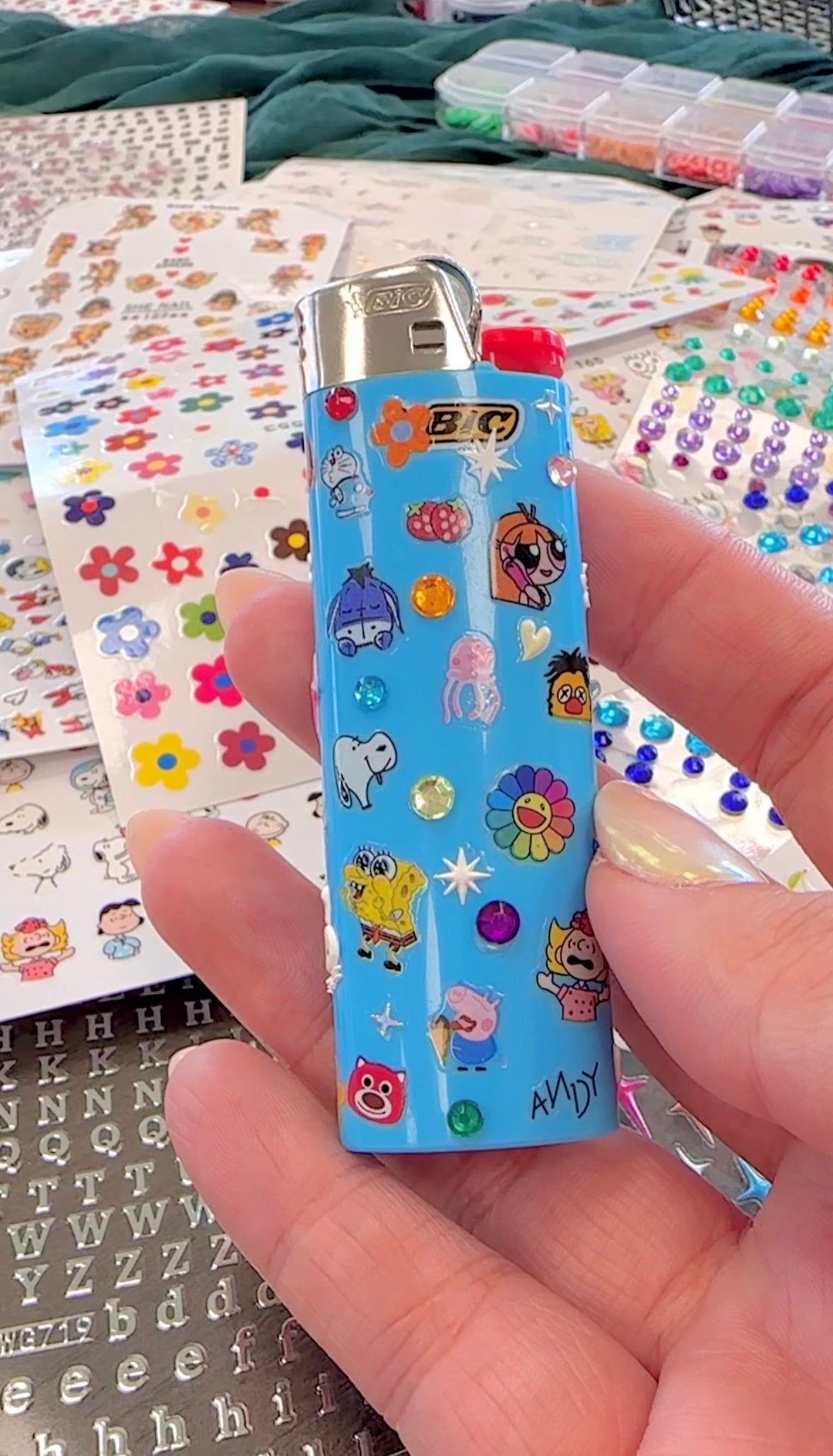 SPOOKY BEDAZZLE LIGHTER WORKSHOP