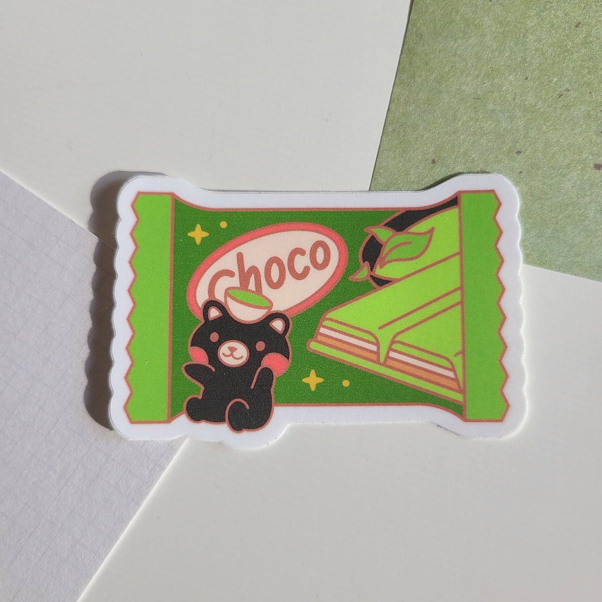 Item 19 - Matcha chocolate sticker