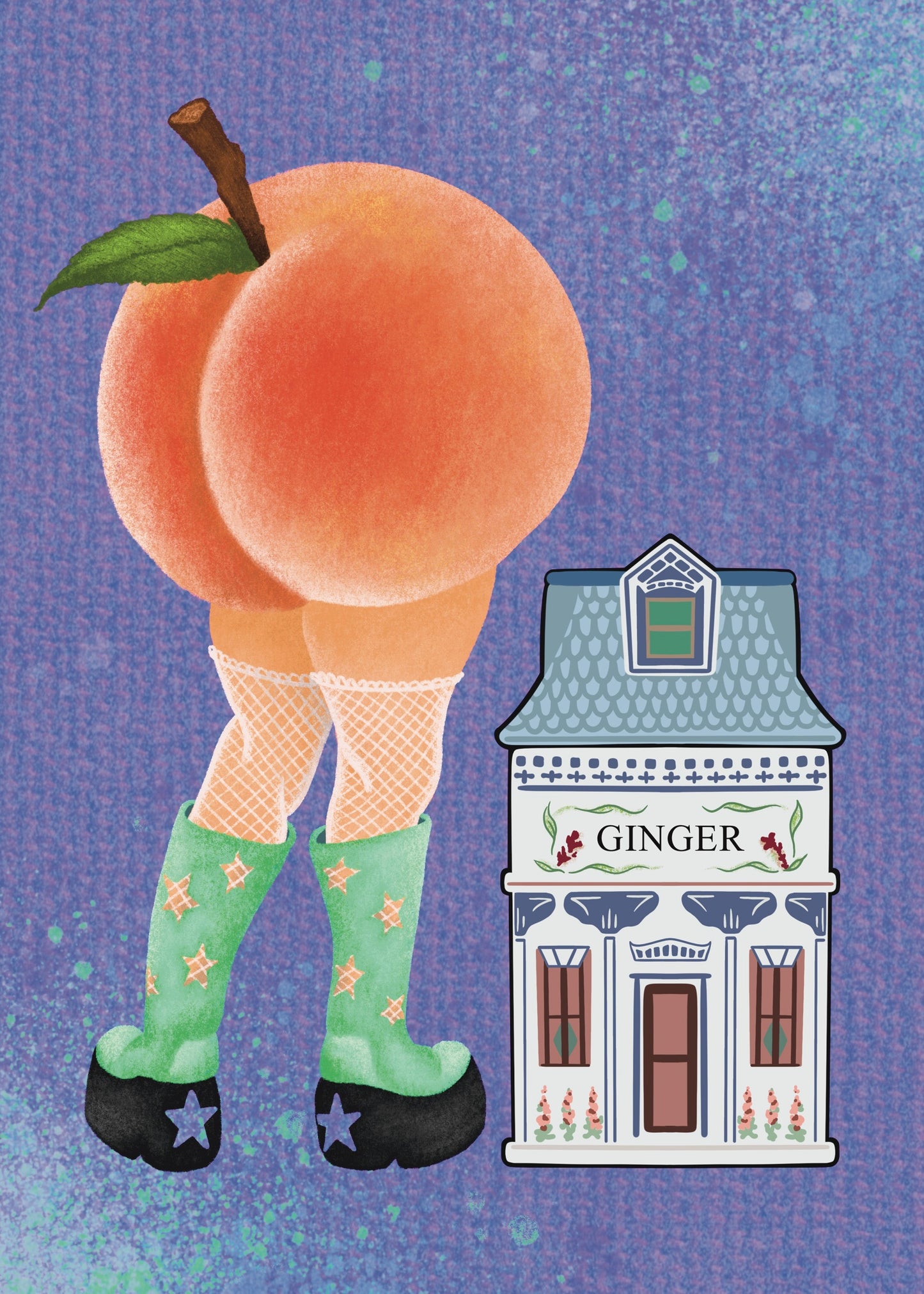 Peach 5x7 Art Print