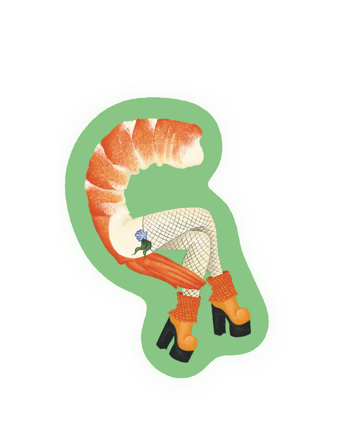 Shrimp Sticker