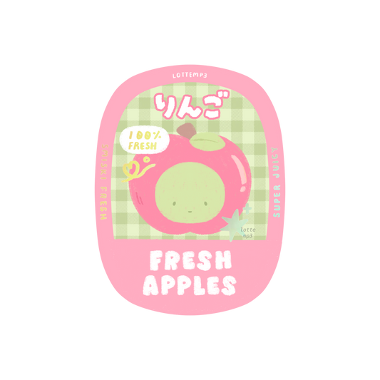 Smiski Apple Sticker
