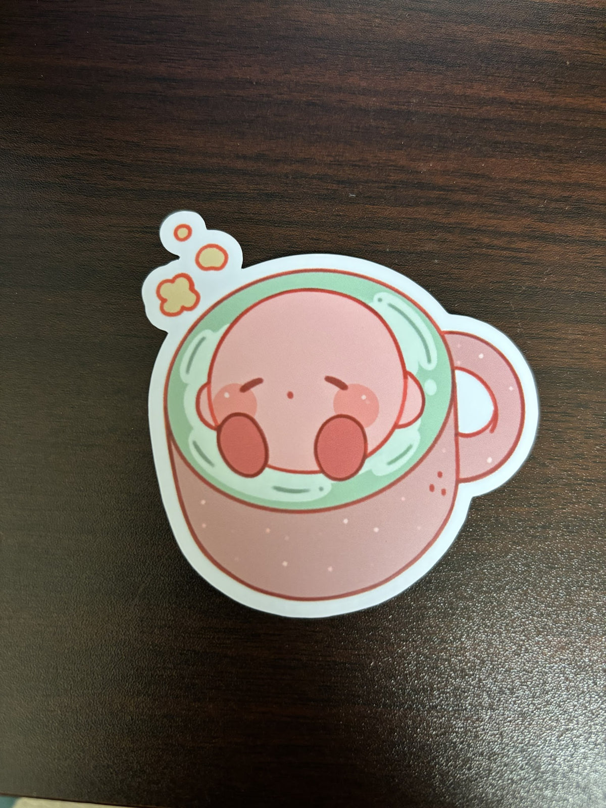 Matcha Cup Kirby Sticker