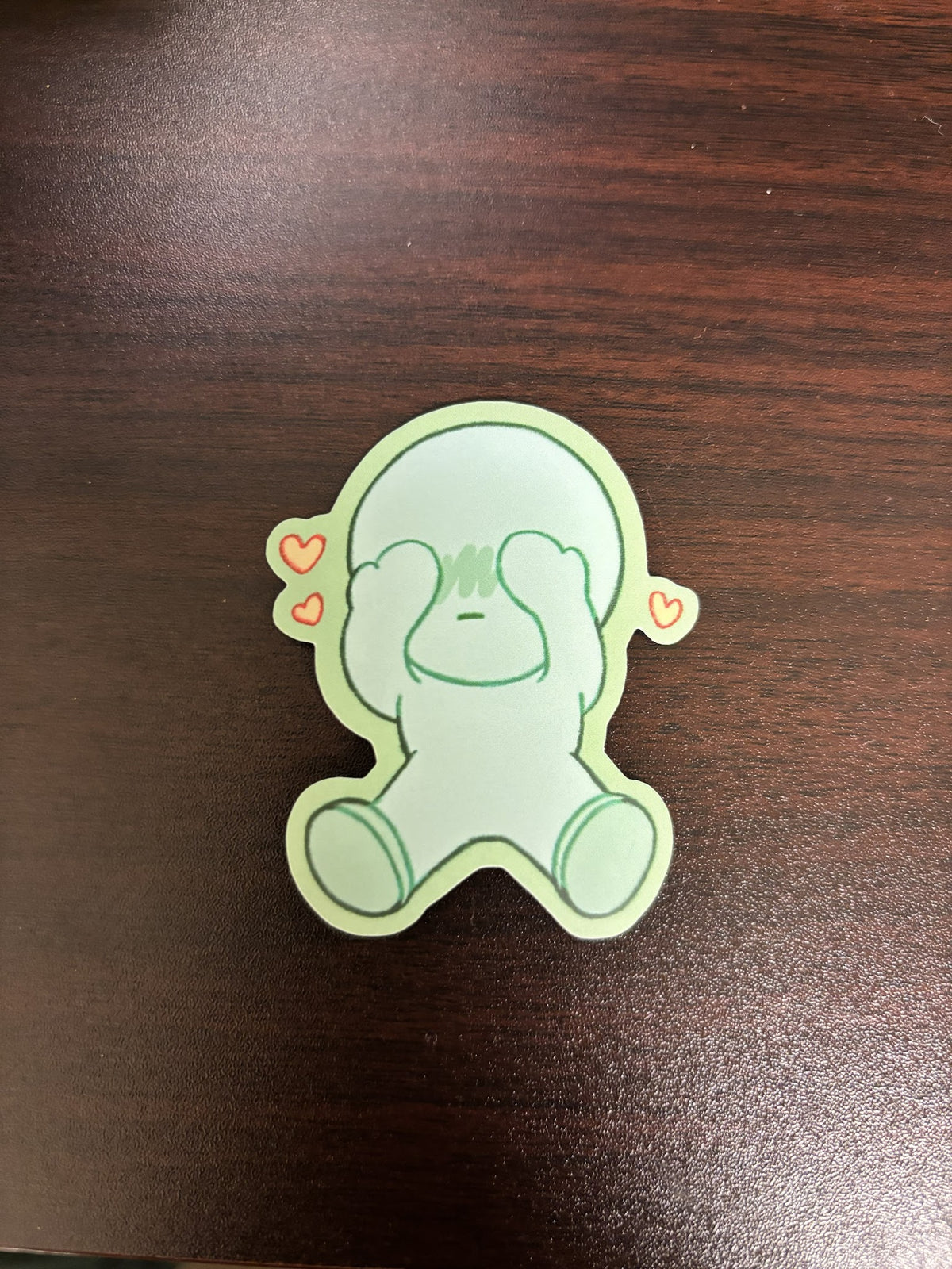 Shy Smiski Sticker