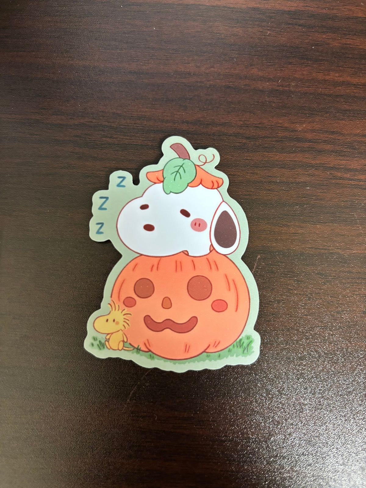 Snoopy Pumpkin Sticker