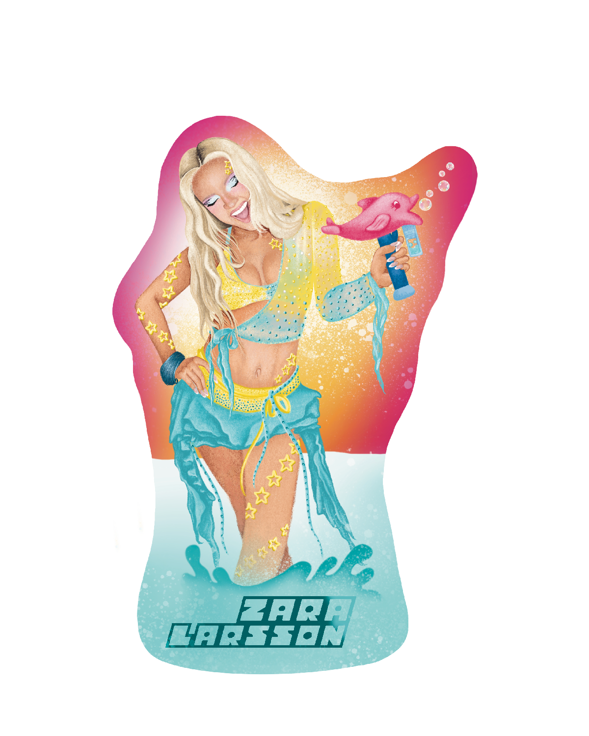 Zara Portrait Sticker