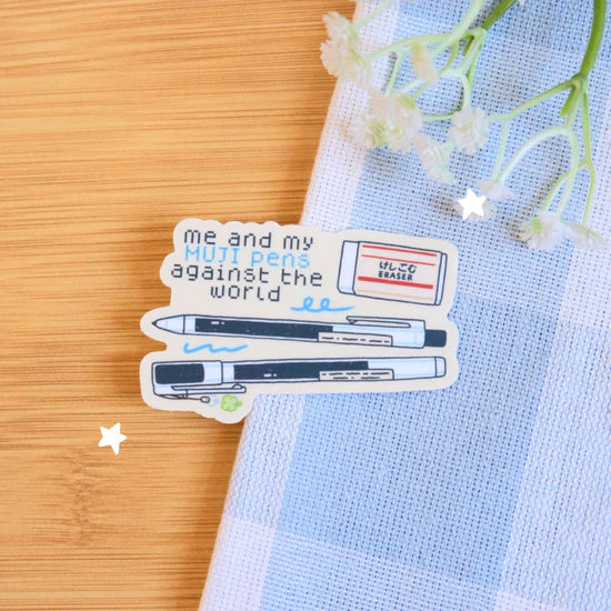 Me and My Muji Pens Sticker