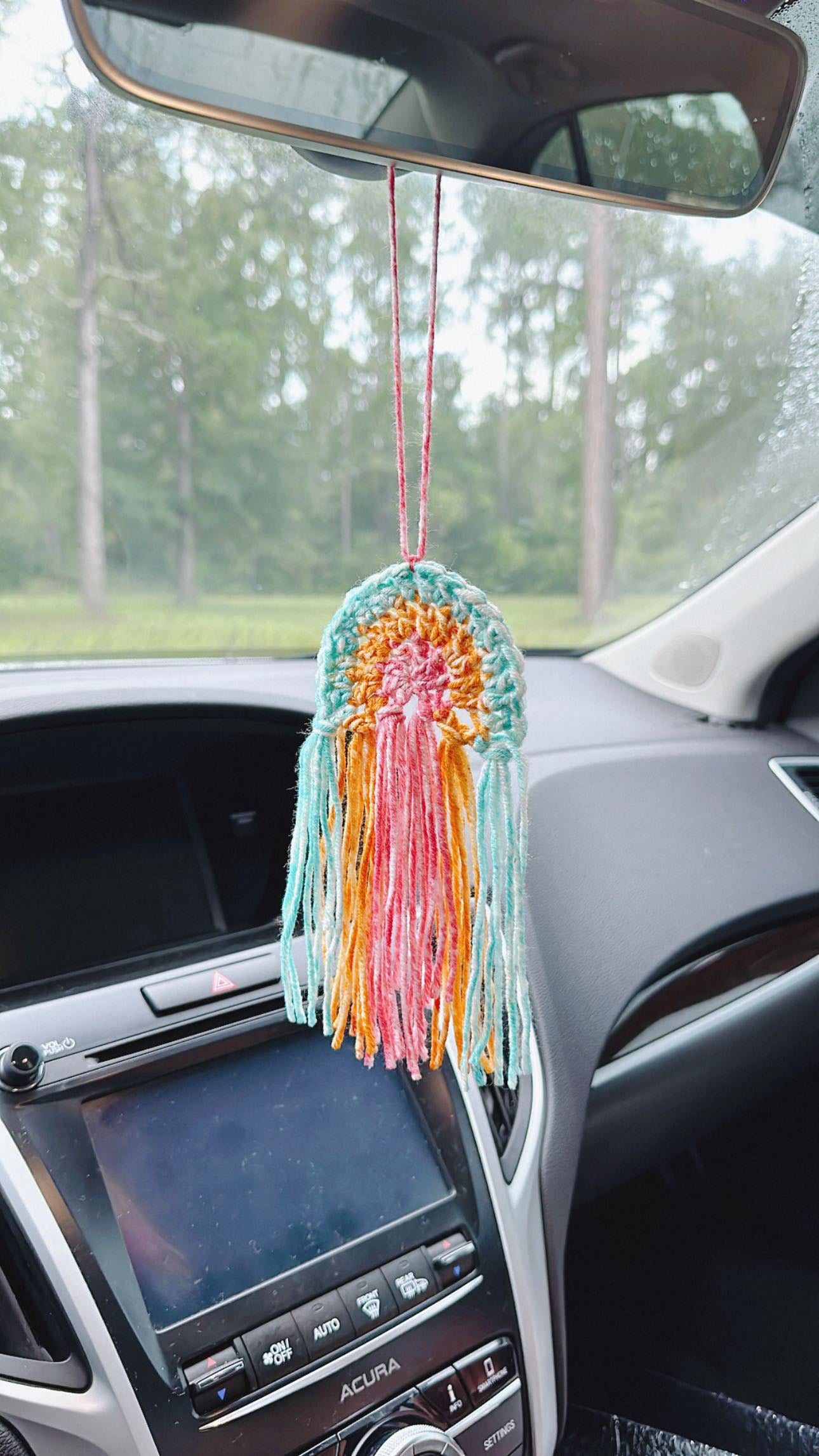 RAINBOW CAR CHARM CROCHET WORKSHOP