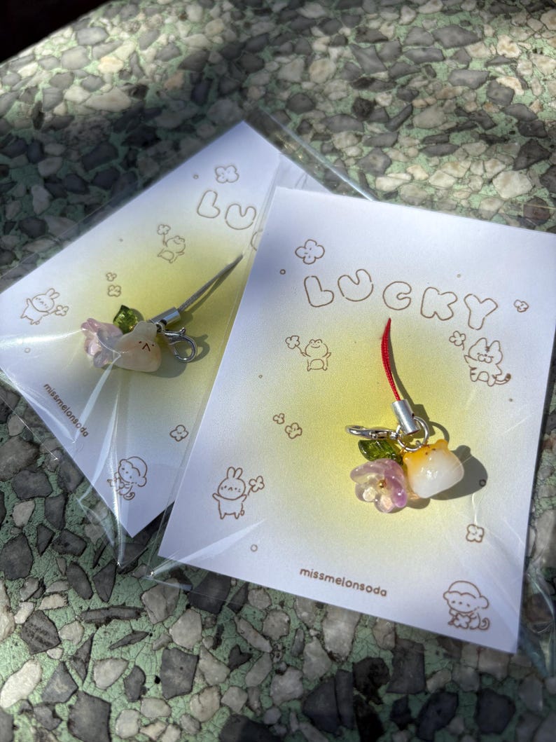 Lucky Animal Phone Charm Bunny by missmelonsoda