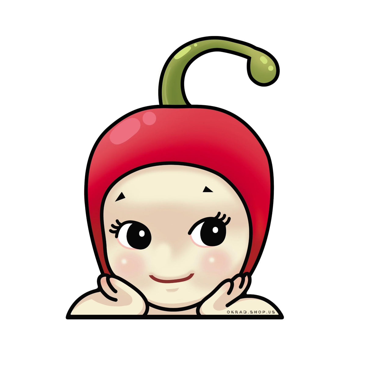 cherry sonny angel sticker