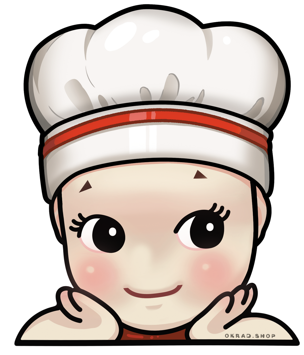 mini chef sonny angel decal