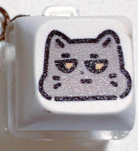 KATCO grey cat keychain