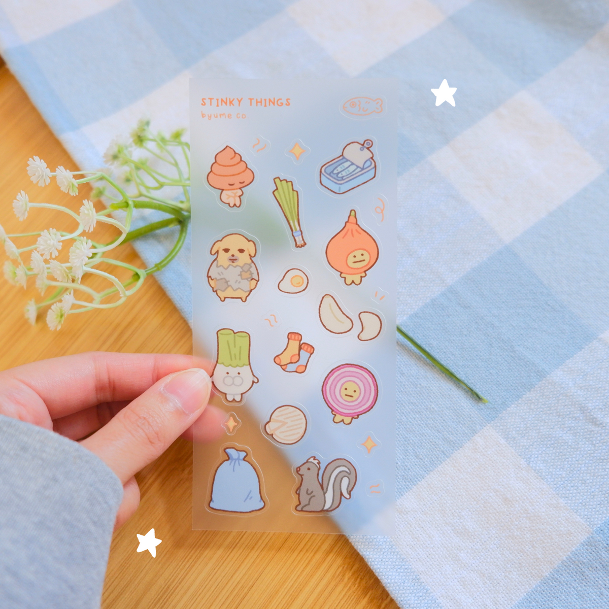Stinky Things Sticker Sheet