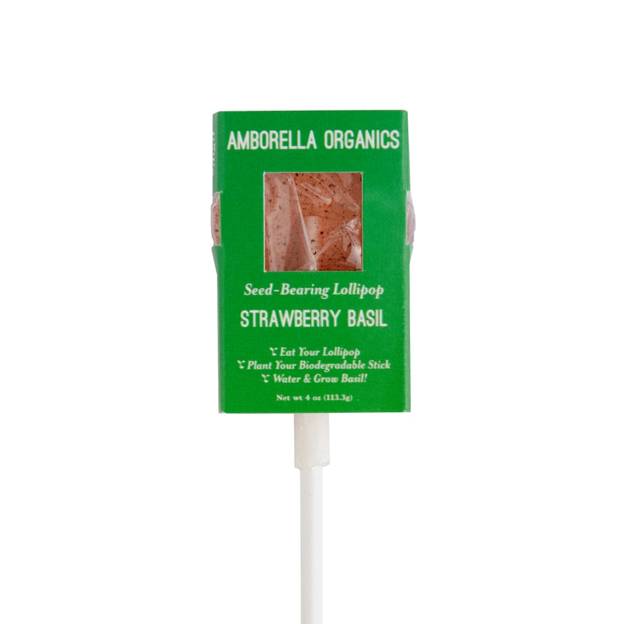 Strawberry Basil Lollipop