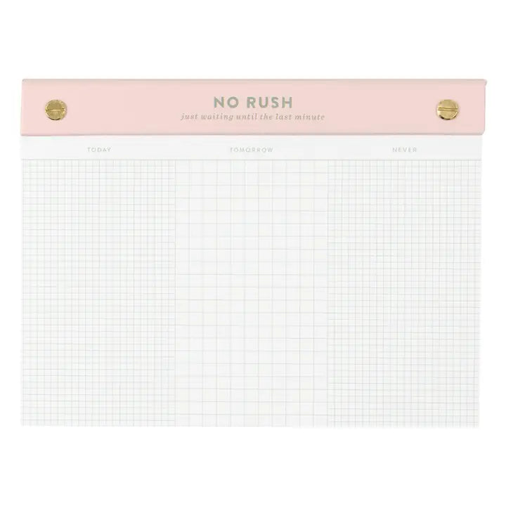 No Rush Notepad