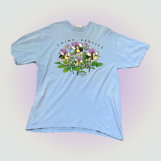 Chimp Pansies T-Shirt