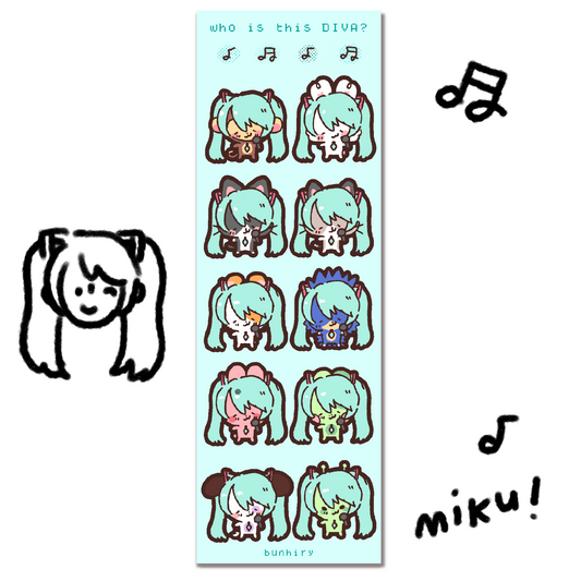 bunhiry who is this diva miku sticker sheet 