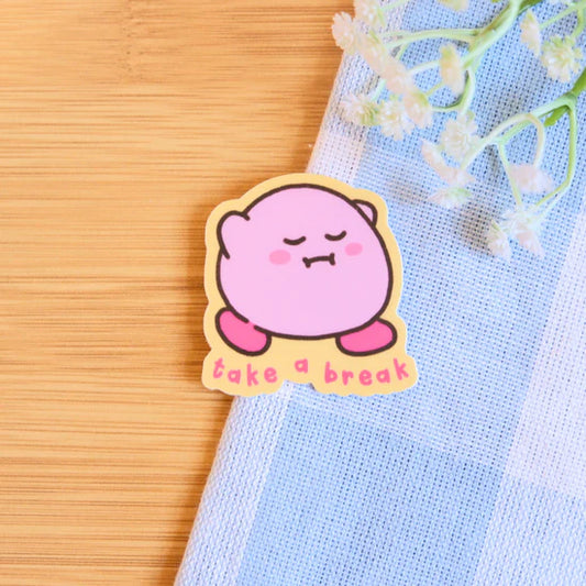 Take a Break Kirby Sticker