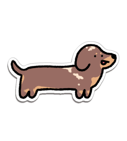 Bunhiry Brown Dog Sticker