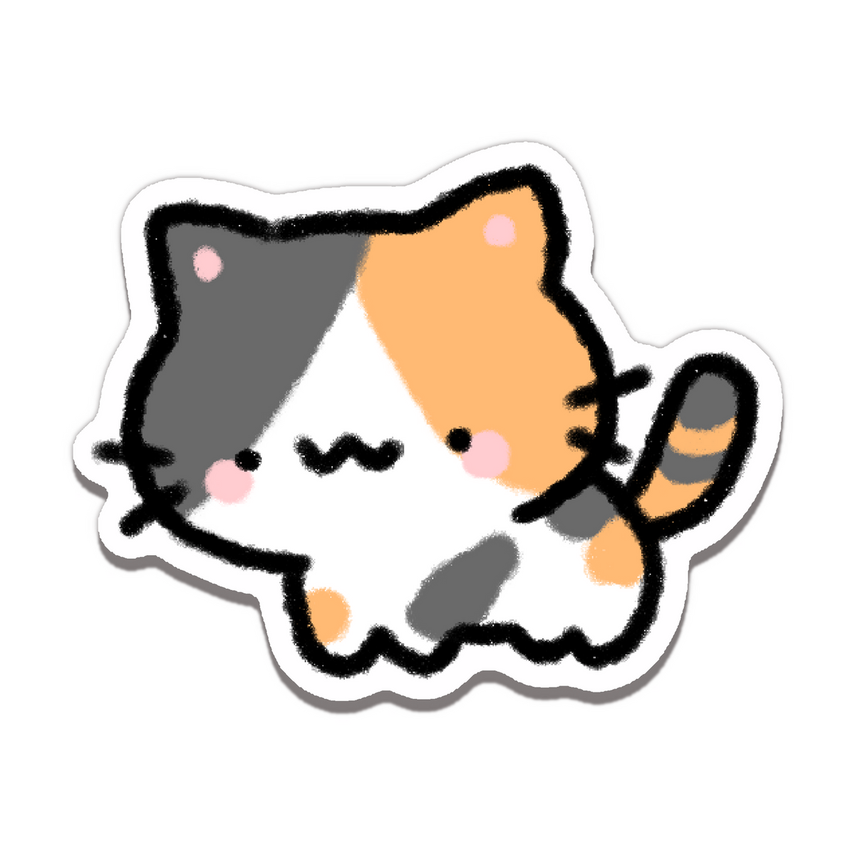 bunhiry alien cat sticker