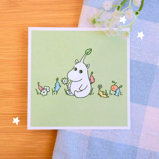 Green Moomin Pikmin Print